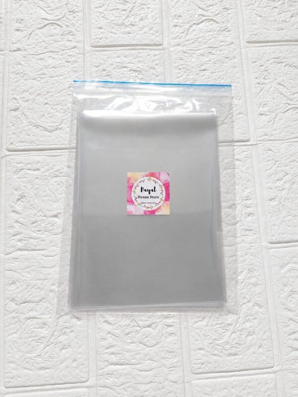 Clear Transparent Plain Precuts - 25 micron