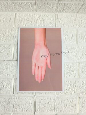 Reusable Mehendi Hand Practice A4 Sheet (Front & Back)