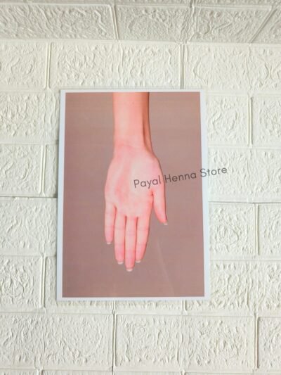 Reusable Mehendi Hand Practice A4 Sheet (Front & Back)