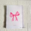 Pink Bow Spiral Notebook A5 - 150 pages