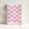 Pink Bow Spiral Notebook A5 - 150 pages
